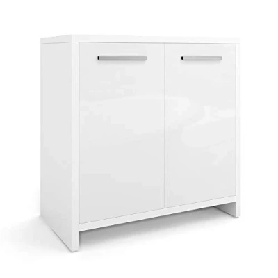 Abbildung von Vicco Waschbeckenunterschrank Kiko, Weiß Hochglanz, 58 x 60 cm