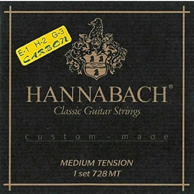 Abbildung von Hannabach Klassikgitarrensaiten Serie 728 Low Tension Custom Made Satz mit Carbon Diskant 728LTC