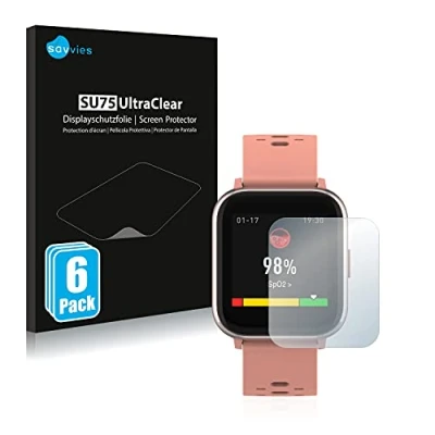 Abbildung von Savvies 6 Stück Schutzfolie für Denver SW 164 Displayschutz Folie Ultra Transparent