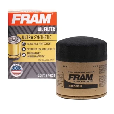Abbildung von Fram Ultra Synthetic XG3614, 20.000 Meilen Wechselintervall Spin On Ölfilter mit SureGrip