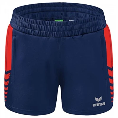 Abbildung von Erima Fussball Teamsport SIX Wings Worker kurze Sporthose, Damen, Größe: 44, Blaurot