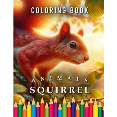 Abbildung von Squirrel Coloring Book: for Adults &amp; Children: The perfect Gift Animal Lovers (Animals Books, Band 46)