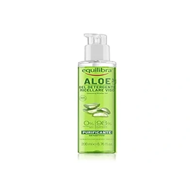 Abbildung von equilibra Gesicht, Aloe Gel für das Gesichtsreinigungsgel mit Vera und 3+ empfindliche Haut, Make up Entferner, entfernt Rückstände Verunreinigungen