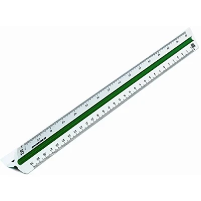 Abbildung von Rumold Dreikantmaßstab 30cm 150 maschinenbau 9 weiß