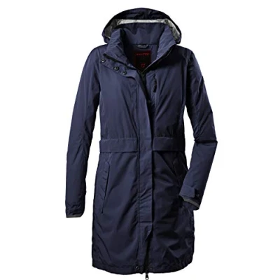 Abbildung von Killtec Damen Funktionsparka/Outdoor Parka mit abzippbarer Kapuze Esbo WMN PRK A, dunkelnavy, 36, 36367 000