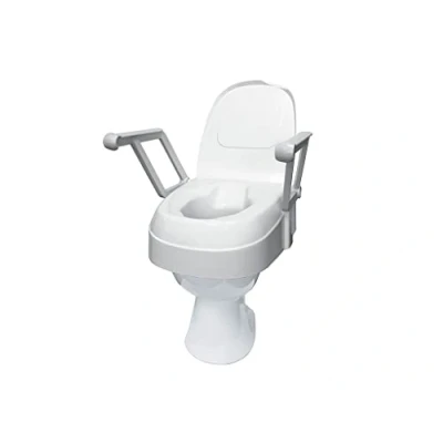 Abbildung von Drive Medical Toilettensitzerhöhung mit Armlehnen WC Erhöhung Toilettenaufsatz