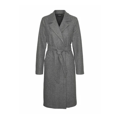 Abbildung von Vero Moda Vmfortuneaya NOOS Klassischer Mantel, Damen, Größe: XS, Medium grey melange