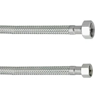 Abbildung von Cornat Flexibler Verbindungsschlauch 500 mm Länge 3/8 Zoll IG, IG Hochwertige Edelstahl Umflechtung / Anschlussschlauch für Wasserhahn Armaturenschlauch Flexschlauch T317321270