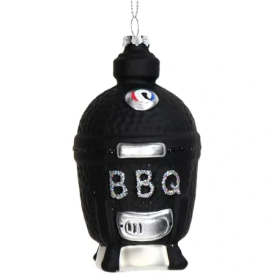 Abbildung von Ornament Weihnachtskugel Kamado Glas Schwarz 11,9 cm HD Collection