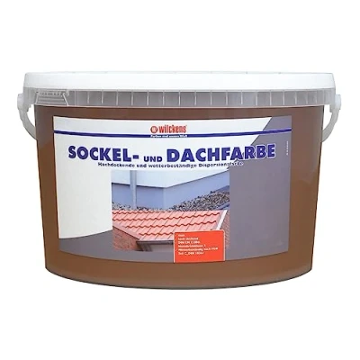 Abbildung von Wilckens Farben Sockelfarbe, 2,5l Sockel Dachfarbe schiefer Sockelfarbe Außenfarbe Havanna