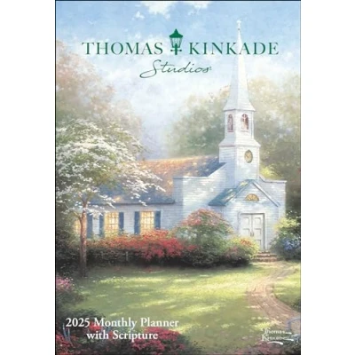 Abbildung von Thomas Kinkade Studios 12 Month 2025 Monthly Pocket Planner Calendar with Script