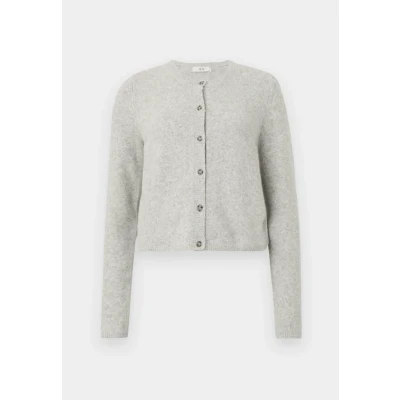 Abbildung von JdY Damen Feinstrickjacke JDYChloe Life leichte Damenjacke Cardigan Knopfleiste 15330581 Light Grey Melange M