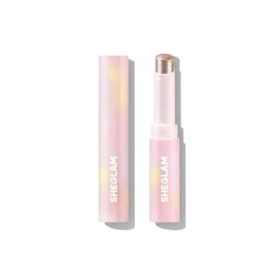 Abbildung von SHEGLAM Kristall Gel Glanz Stick Lidschatten Eyeliner Aufheller Bleistift Wachsmalstift mit Pinsel, leicht zu verblenden langanhaltender schimmernder Starlit Silver