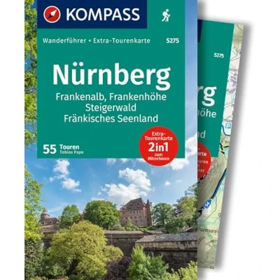 Abbildung von KOMPASS Wanderführer Nürnberg, Frankenalb, Frankenhöhe, Steigerwald, Fränkisches Seenland, 55 Touren mit Extra Tourenkarte: GPS Daten zum Download
