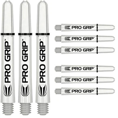 Abbildung von Target Darts 3 x Sätze of Weiß Pro Grip Dartschäfte Zwischenzeitlich 9 Insgesamt