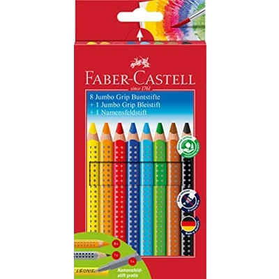 Abbildung von Faber Castell Buntstift Jumbo Promotionetui 8+1+1