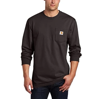 Abbildung von Carhartt Langarmshirt Herren Loose Fit Heavyweight Long Sleeve Pocket T Shirt Adult