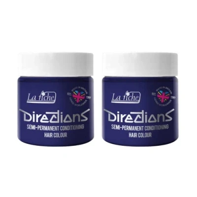 Abbildung von La Riche Directions Semipermanente Haarfarbe 100 ml Dose 2er Pack (Midnight Blue)