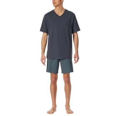 Abbildung von Schiesser KURZ SET Nachtwäsche Set, Herren, Größe: 50, Navy