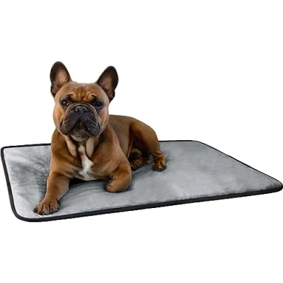 Abbildung von normani Hundedecke Weiche Tierdecke Hundematte aus schadstofffreiem Material 40x50 cm 60x80 70x100 Farbe Grau Größe 70 x 100