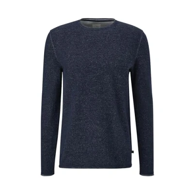 Abbildung von QS MIT Rollsaum Strickpullover, Herren, Größe: XL, Tiefblau