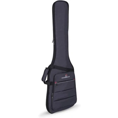 Abbildung von Crossrock CRSG107B Bassgitarren Tasche, 10 mm Polsterung, Rucksack erhältlich, Dunkelgrau (CRSG107BGR)