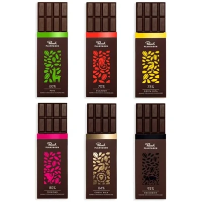 Abbildung von Rausch Edelkakao Schokolade Set 6 Tafeln dunkle (je 125 g) Geschenk mit tropisch fruchtiger Note vegane Zartbitter