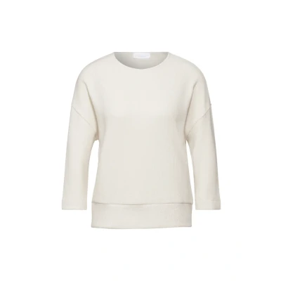 Abbildung von Street One Studio Struktur Langarmshirt, Damen, Größe: 42, Weiß