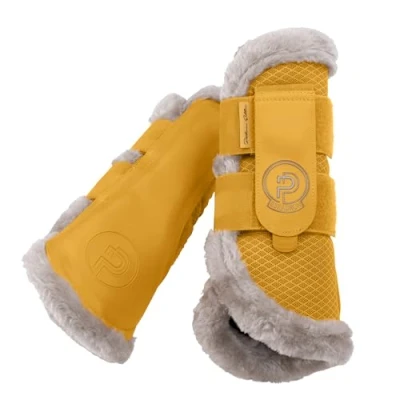 Abbildung von Eskadron Gamaschen Mesh Faux Fur Platinum &#039;25 Golden Yellow XL Agradi.deVerkauft von Agradi