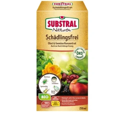 Abbildung von Substral Naturen Bio Schädlingsfrei Obst u Gemüse Konzentrat geg. Blattlaus, Spinnmilbe, weiße Fliege, etc, 250ml