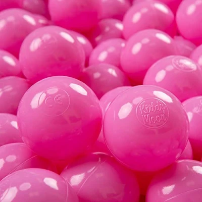 Abbildung von KiddyMoon 700 ∅ 7Cm Kinder Bälle Spielbälle Für Bällebad Baby Einfarbige Plastikbälle Made In EU, Rosa