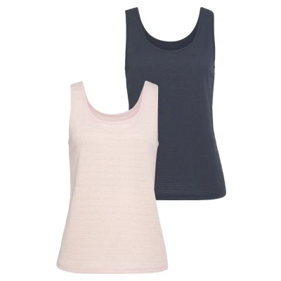 Abbildung von Vivance Strand 2 PACK Top, Damen, Größe: 32/34, Rose navy