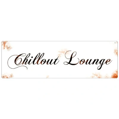 Abbildung von Interluxe Schild aus Metall METALLSCHILD Blechschild Türschild Chillout Lounge Shabby Vintage Dekoration