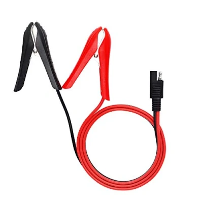 Abbildung von PNGKNYOCN SAE zu Batterie Krokodilklemme,15AWG 12V Schnellwechseladapter Krokodilklemmen Schnelltrennkabel（1m）