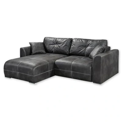 Abbildung von ED EXCITING DESIGN Ecksofa &quot;Dolan L Form&quot;, mit Bettfunktion und Bettkasten, sowie Rücken Zierkissen