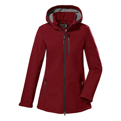 Abbildung von killtec Damen Softshelljacke mit abzippbarer Kapuze KOW 212 WMN SFTSHLL JCKT, rot, 40, 39268 000