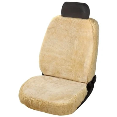 Abbildung von WALSER Monette 20009 Sitzschonbezug beige Lammfell fahrerseitig VOLKSWAGEN: Golf 4 Schrägheck, 5 Polo IV Schrägheck