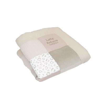 Abbildung von ULLENBOOM Krabbeldecke für Baby mit Personalisierung, 100% OEKO TEX Materialien, Leo 100x100 cm Babydecke Namen und Datum, ideal als Spieldecke personalisiertes Geschenk zur Geburt