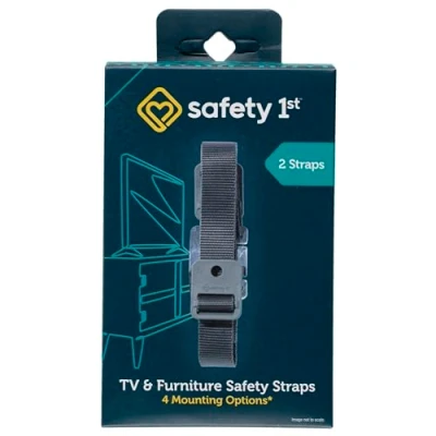 Abbildung von Safety 1st TV &amp; Furniture Sicherheitsgurte, schwarz, mehrfarbig, 2 Gurte (1 Stück)