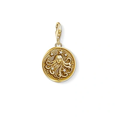 Abbildung von Thomas Sabo Damen Herren Charm Anhänger Sternzeichen Jungfrau Club 925 Sterling Silber vergoldet 1657 414 39