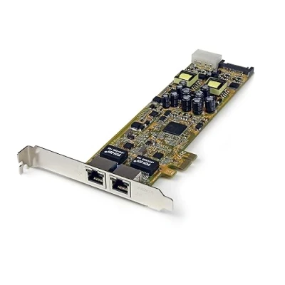 Abbildung von StarTech.com Dual Port PCI Express Gigabit Netzwerkkarte 2 RJ45 PCIe PoE/PSE NIC Server Adapter 10/100/1000 Mbit