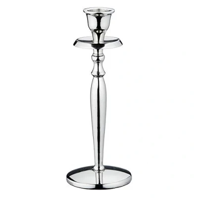 Abbildung von Cepewa Kerzenständer Kerzenleuchter 5 armig Metall Silber Kandelaber Stabkerze Teelicht Aluminium vernickelt (20 cm)