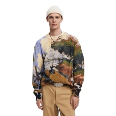 Abbildung von Desigual Strickpullover, Herren, Größe: Medium, Green