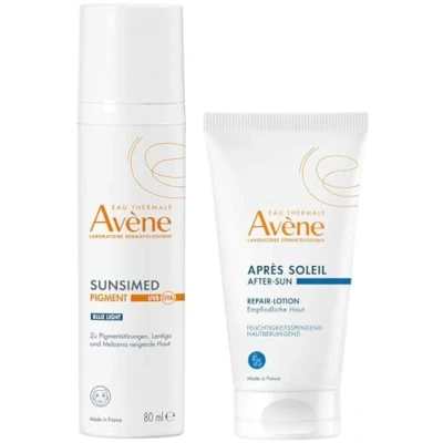 Abbildung von Avene Sunsimed Pigment 80 ml + gratis Repair Lotion nach der Sonne 50