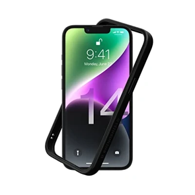 Abbildung von RhinoShield Bumper Case kompatibel mit [iPhone 14] CrashGuard NX Stoßdämpfende Schutzhülle im schlanken Design 3.5 Meter Fallschutz Schwarz
