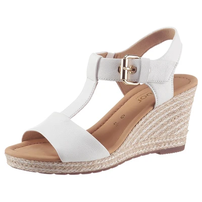 Abbildung von Gabor Sandalette &quot;MILANO&quot;, Sommerschuh, Sandale, Blockabsatz,mit Absatz in Korkoptik