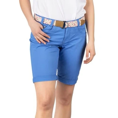 Abbildung von DENIMFY Bermudas Damen Shorts DFPia Regular Fit Chinoshorts mit Gürtel