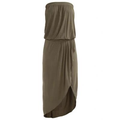 Abbildung von Urban Classics Bandeau Maxikleid, Damen, Größe: XS, Olive