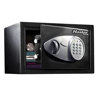 Abbildung von MASTER LOCK Mittelgroer digitaler Safe mit Kombination, Schwarz, Grau, Zahlenschloss, Stahl, 350 mm, 270 220 mm