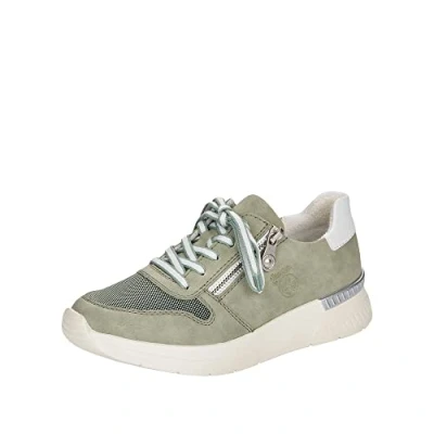 Abbildung von Rieker Sneaker low, Damen, Größe: 39, Pistazie/mint/weiß Schuhe